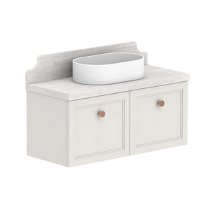 ADP Mabel Ensuite Wall Hung 900mm Single Center Bowl Vanity Cabinet
