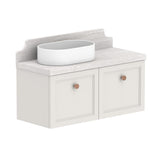 ADP Mabel Ensuite Wall Hung 900mm Single Left Offset Bowl Vanity Cabinet