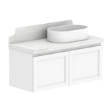 ADP Mabel Ensuite Wall Hung 900mm Single Right Offset Bowl Vanity Cabinet