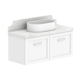 ADP Mabel Ensuite Wall Hung 900mm Single Center Bowl Vanity Cabinet