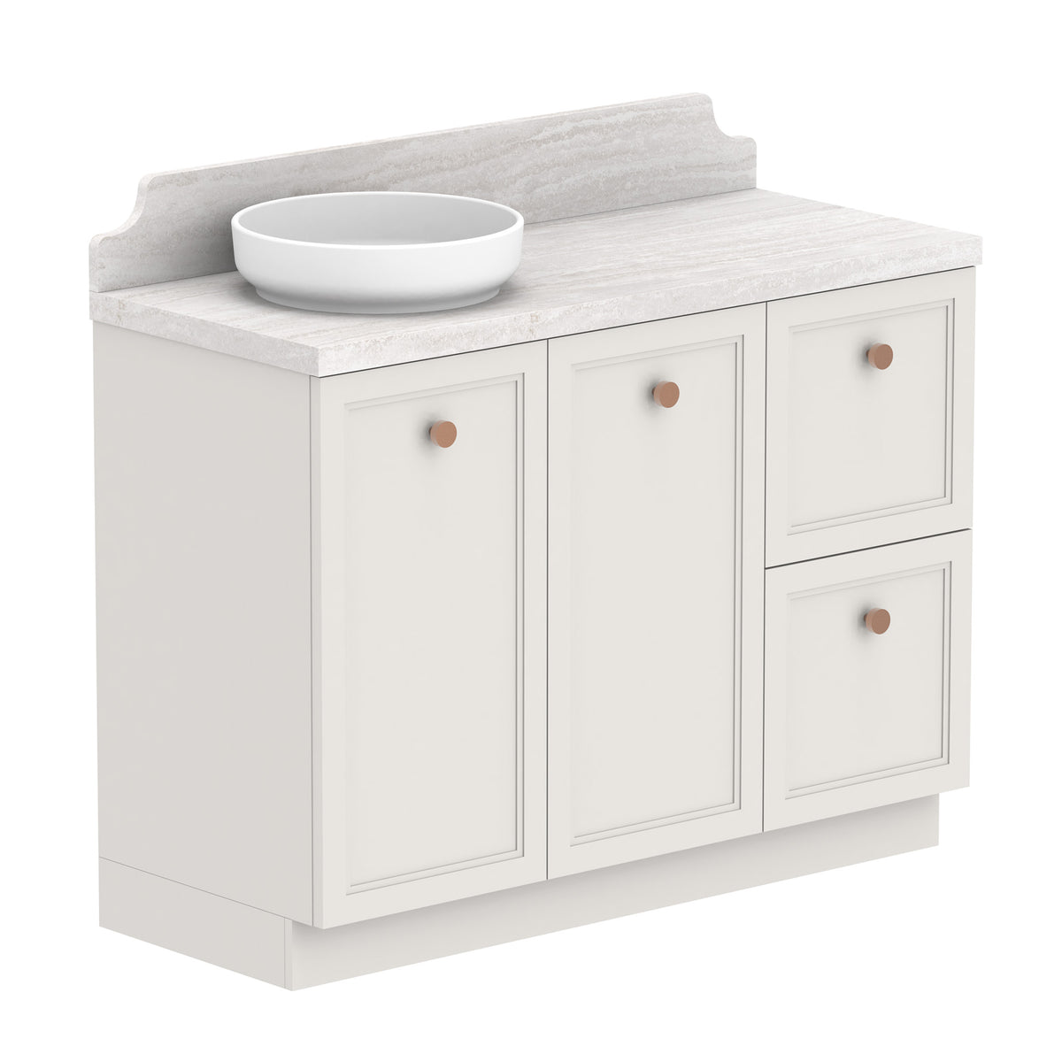 ADP Mabel Floor Mount 1200mm Single Left Offset Bowl Vanity Cabinet