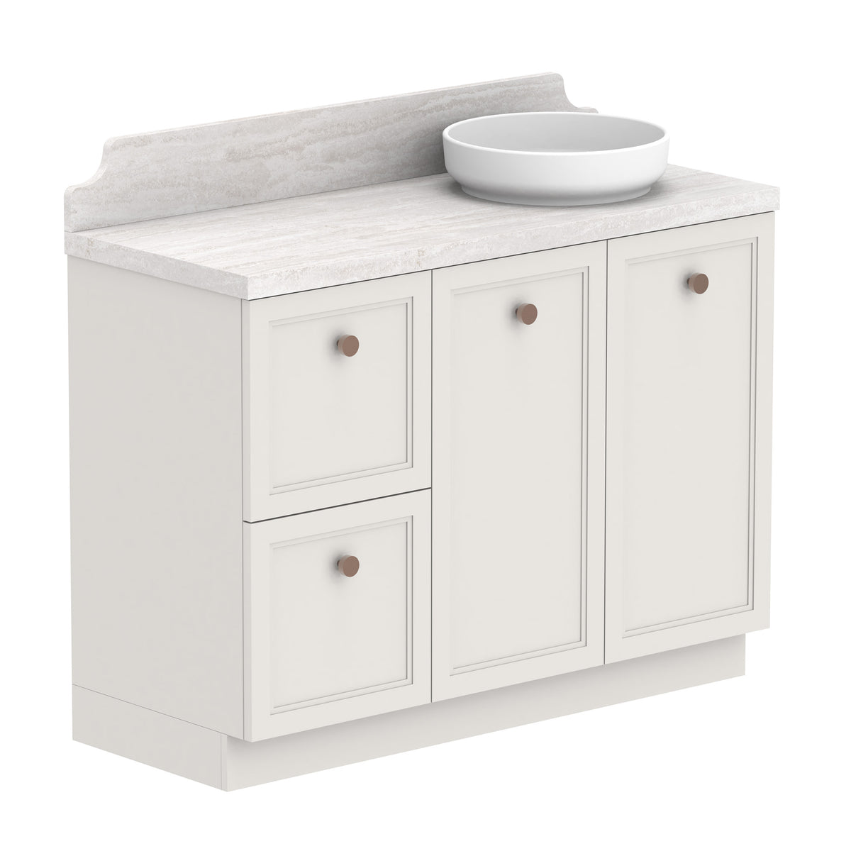 ADP Mabel Floor Mount 1200mm Single Right Offset Bowl Vanity Cabinet