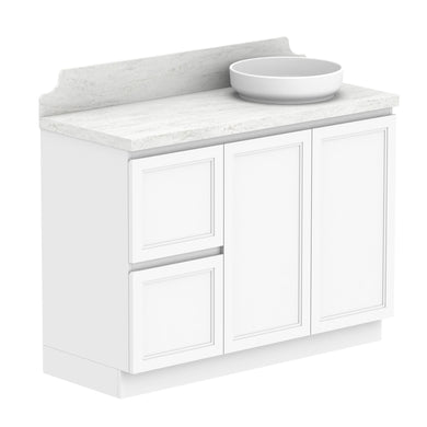 ADP Mabel Floor Mount 1200mm Single Right Offset Bowl Vanity Cabinet