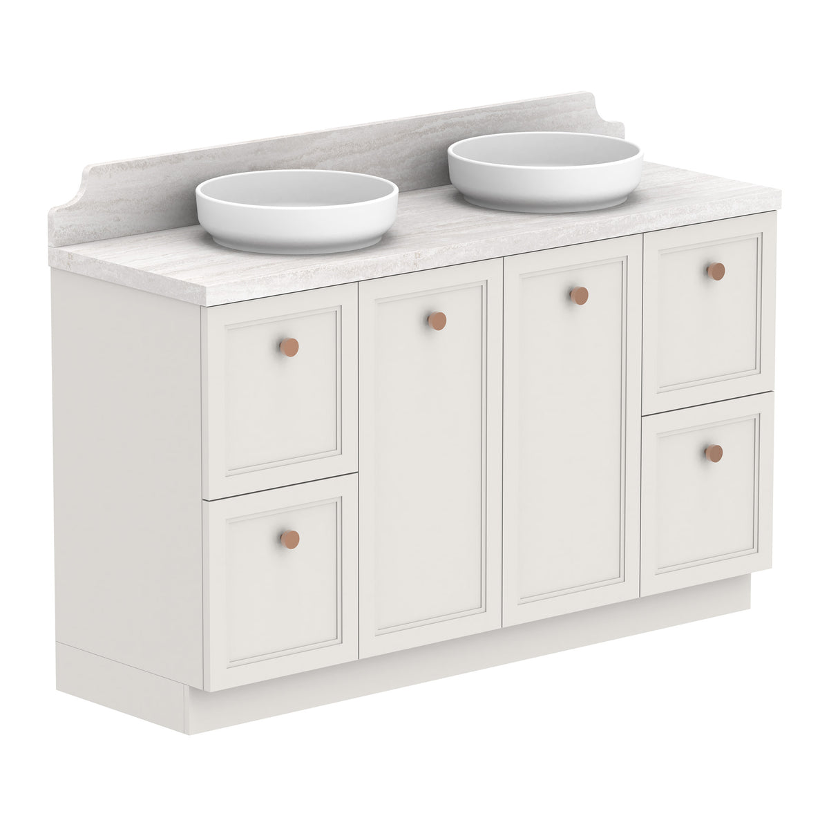 ADP Mabel Floor Mount 1500mm Double Bowl Vanity Cabinet