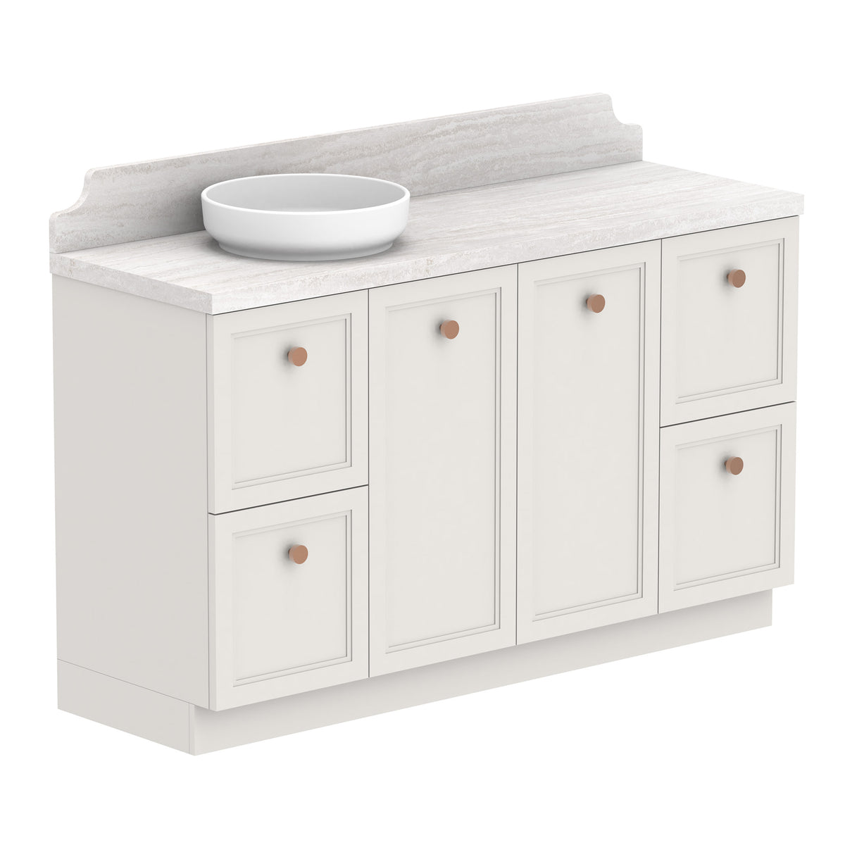 ADP Mabel Floor Mount 1500mm Single Left Offset Bowl Vanity Cabinet