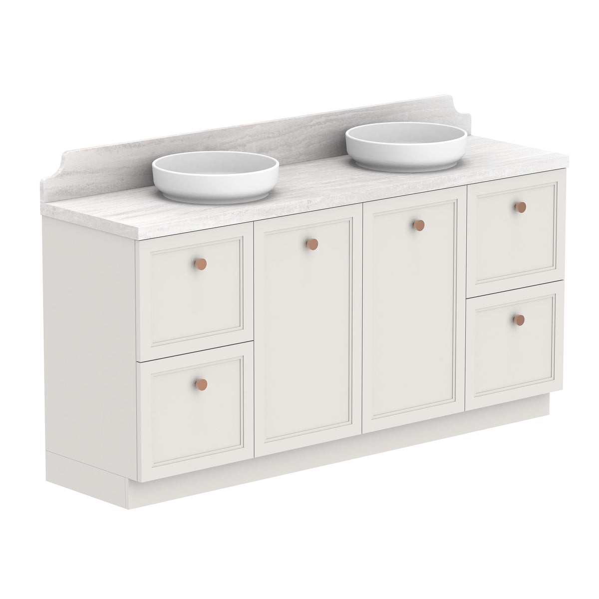 ADP Mabel Floor Mount 1800mm Double Bowl Vanity Cabinet