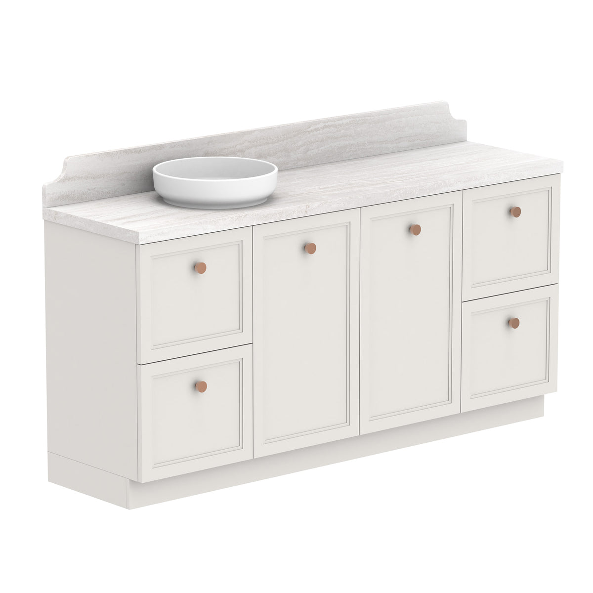 ADP Mabel Floor Mount 1800mm Single Left Offset Bowl Vanity Cabinet