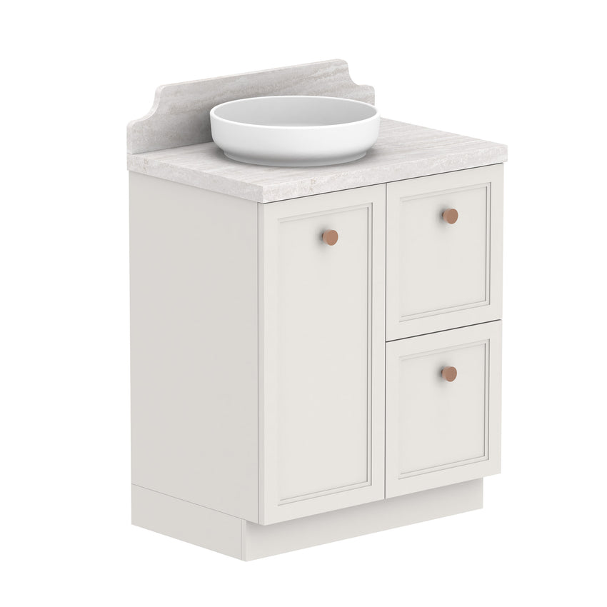 ADP Mabel Floor Mount 750mm Single Left Offset Bowl Vanity Cabinet