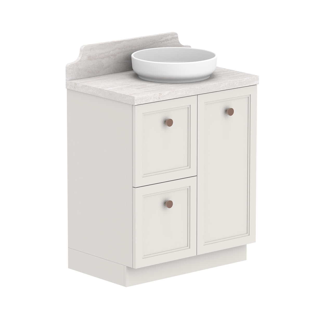 ADP Mabel Floor Mount 750mm Single Right Offset Bowl Vanity Cabinet
