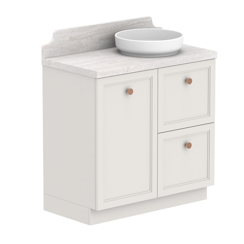 ADP Mabel Floor Mount 900mm Single Right Offset Bowl Vanity Cabinet