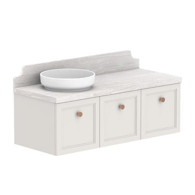 ADP Mabel Wall Hung 1200mm Single Left Offset Bowl Vanity Cabinet