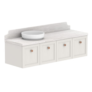 ADP Mabel Wall Hung 1500mm Single Left Offset Bowl Vanity Cabinet