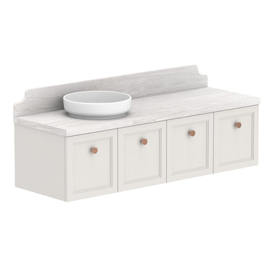 ADP Mabel Wall Hung 1500mm Single Left Offset Bowl Vanity Cabinet
