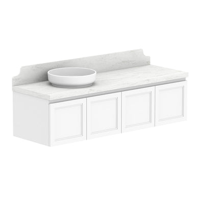 ADP Mabel Wall Hung 1500mm Single Left Offset Bowl Vanity Cabinet