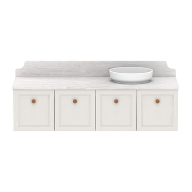 ADP Mabel Wall Hung 1500mm Single Right Offset Bowl Vanity Cabinet