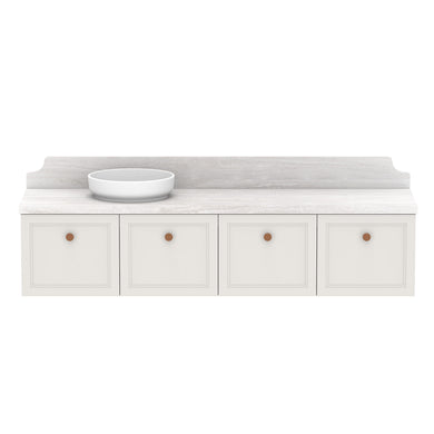 ADP Mabel Wall Hung 1800mm Single Left Offset Bowl Vanity Cabinet