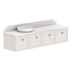 ADP Mabel Wall Hung 1800mm Single Left Offset Bowl Vanity Cabinet