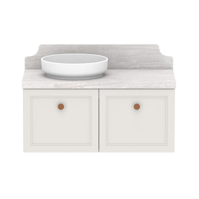 ADP Mabel Wall Hung 900mm Single Left Offset Bowl Vanity Cabinet