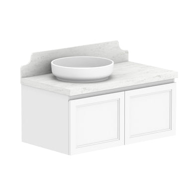 ADP Mabel Wall Hung 900mm Single Left Offset Bowl Vanity Cabinet