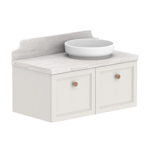 ADP Mabel Wall Hung 900mm Single Right Offset Bowl Vanity Cabinet