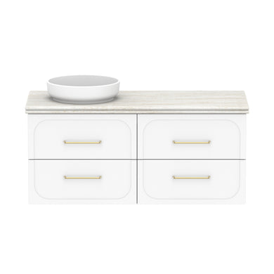 ADP Madden Wall Hung 1200mm Single Left Offset Bowl Vanity Cabinet
