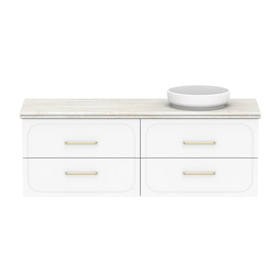 ADP Madden Wall Hung 1500mm Single Right Offset Bowl Vanity Cabinet