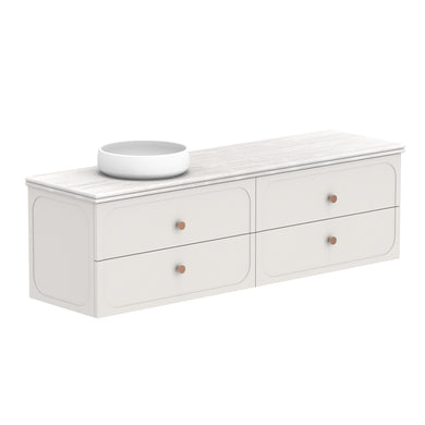 ADP Madden Wall Hung 1800mm Single Left Offset Bowl Vanity Cabinet