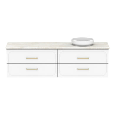 ADP Madden Wall Hung 1800mm Single Right Offset Bowl Vanity Cabinet