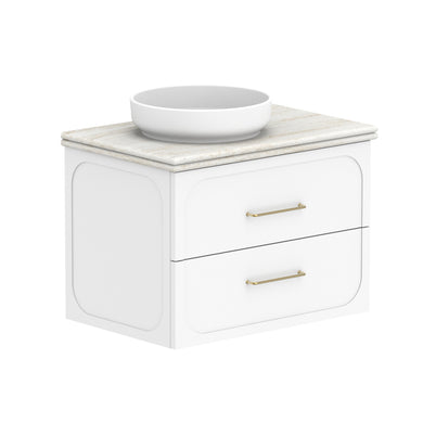 ADP Madden Wall Hung 750mm Single Left Offset Bowl Vanity Cabinet