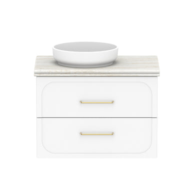 ADP Madden Wall Hung 750mm Single Left Offset Bowl Vanity Cabinet