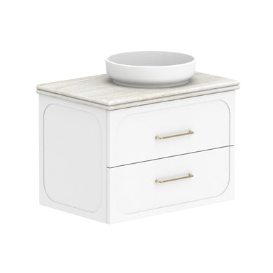 ADP Madden Wall Hung 750mm Single Right Offset Bowl Vanity Cabinet