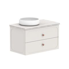 ADP Madden Wall Hung 900mm Single Left Offset Bowl Vanity Cabinet