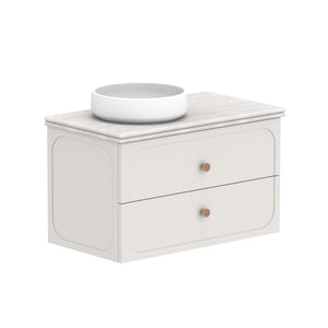 ADP Madden Wall Hung 900mm Single Left Offset Bowl Vanity Cabinet