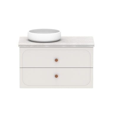 ADP Madden Wall Hung 900mm Single Left Offset Bowl Vanity Cabinet