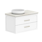 ADP Madden Wall Hung 900mm Single Left Offset Bowl Vanity Cabinet
