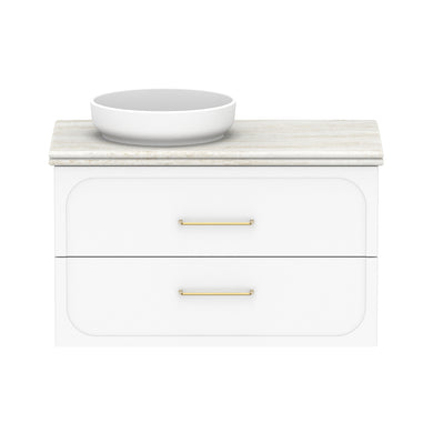 ADP Madden Wall Hung 900mm Single Left Offset Bowl Vanity Cabinet