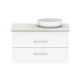 ADP Madden Wall Hung 900mm Single Right Offset Bowl Vanity Cabinet