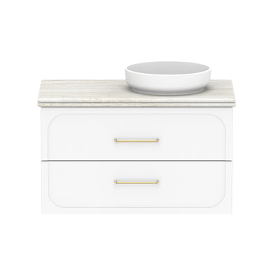 ADP Madden Wall Hung 900mm Single Right Offset Bowl Vanity Cabinet