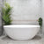 Kinka Egg 1700mm Oval Freestanding Bath, Gloss White