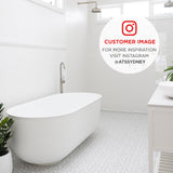 Mayfair Classic 1700mm Floating Oval Freestanding Bath, Gloss White *Clearance Stock*