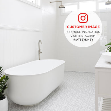 Mayfair Classic 1700mm Floating Oval Freestanding Bath, Gloss White *Clearance Stock*