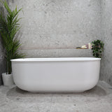 Mayfair Classic 1700mm Floating Oval Freestanding Bath, Gloss White *Clearance Stock*