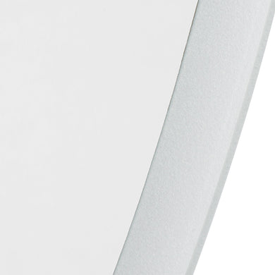 Circa Round 700mm Frontlit and Backlit LED Frameless Mirror with Frosted Glass Border and Demister