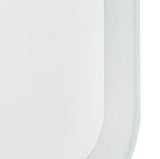 Retti Rectangular 1100mm x 900mm LED Mirror with Frosted Glass Border and Demister