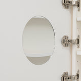Arco Arch 700mm x 1000mm Mirrored Shaving Cabinet, Matte White