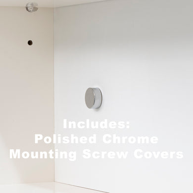 *Clearance* Tura Arch 800mm x 900mm Mirrored Shaving Cabinet with Exposed Shelf, Matte White