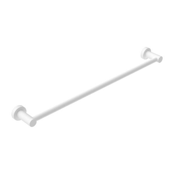 Nero Mecca Single Towel Rail 600mm | Matte White |