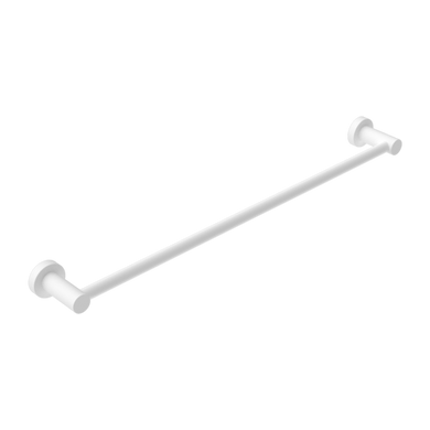 Nero Mecca Single Towel Rail 600mm | Matte White |