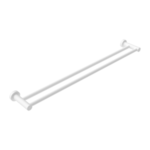 Nero Mecca Double Towel Rail 600mm | Matte White |