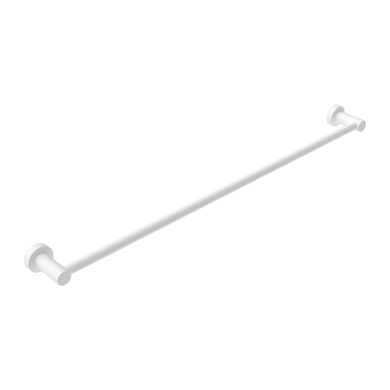 Nero Mecca Single Towel Rail 800mm | Matte White |
